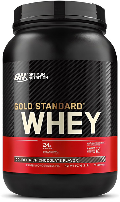 옵티멈뉴트리션 골드 스탠다드 웨이 단백질 초코맛 파우더, 907g, 1개