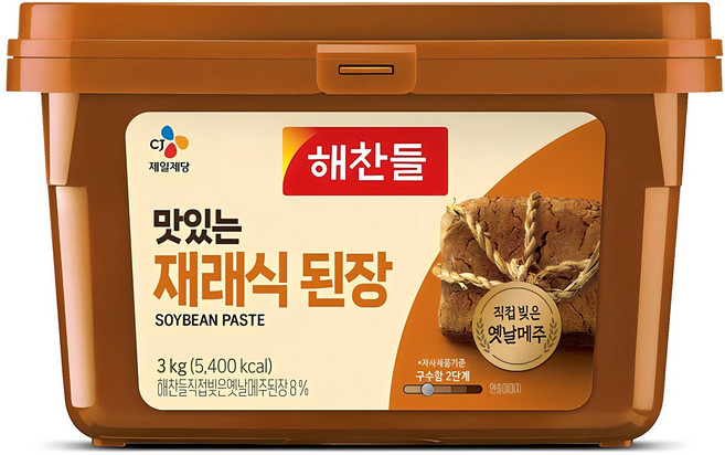 해찬들 맛있는 재래식 된장, 3kg, 1개