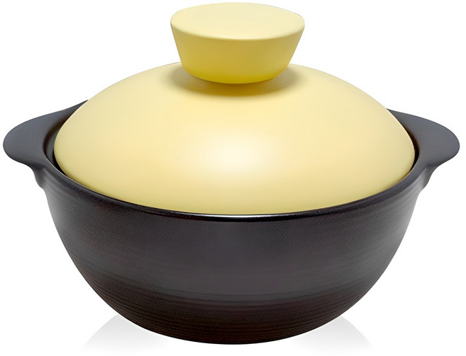 해피정코리아 버블 뚝배기 옐로우, 15.6cm, 1개