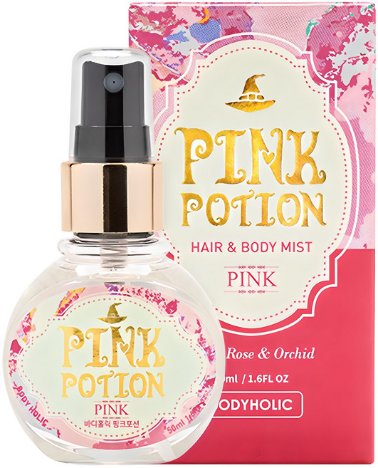 바디홀릭 핑크포션 바디미스트 로즈 앤 오키드향, 50ml, 1개
