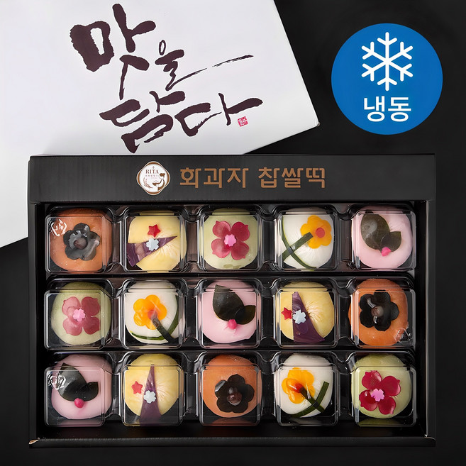 화과자 찹쌀떡 15p 세트 (냉동), 900g, 1세트