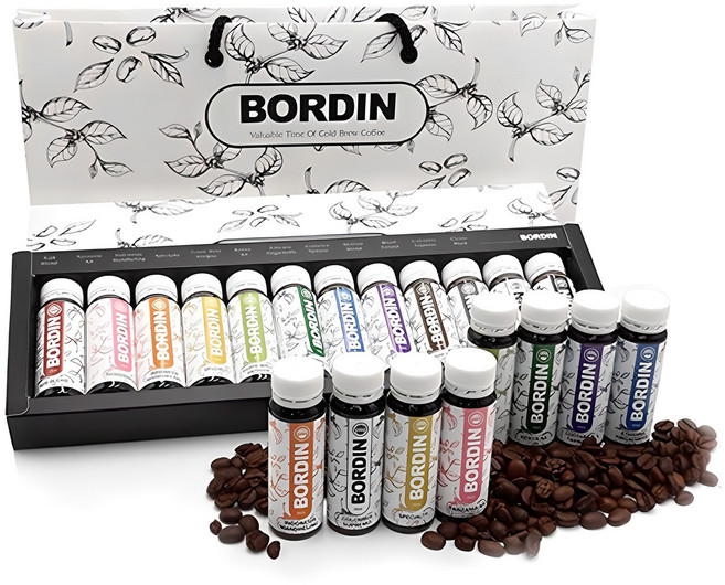 보르딘 콜드브루 선물세트 + 쇼핑백, 더치커피 앰플 12p, 1개