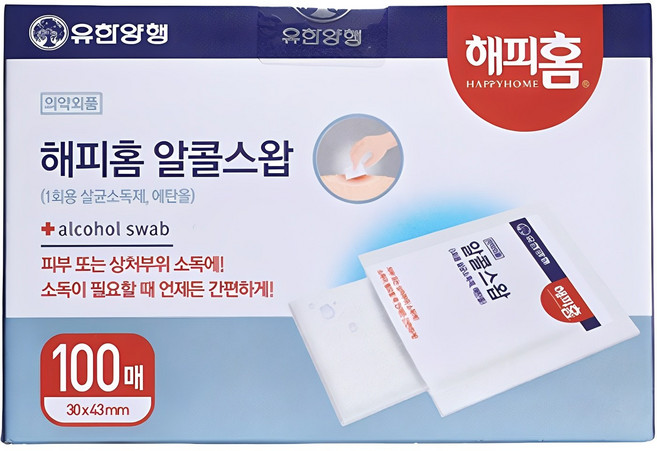 해피홈 알콜 스왑, 100개입, 1개