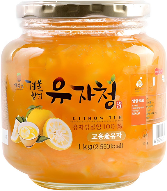 해맑음 겨울향기 유자청, 1kg, 1개
