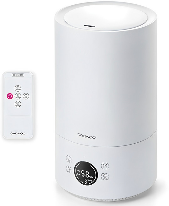 대우어플라이언스 리모컨형 간편 통세척 자동 습도조절 가습기, DEH-R200E, 화이트