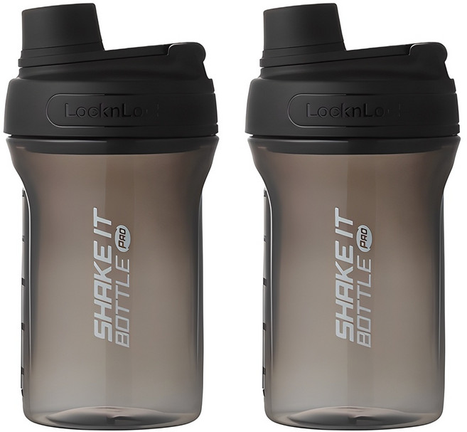 락앤락 프로 스탠다드 보틀 쉐이커, 블랙, 650ml, 2개
