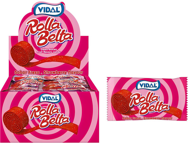 비달 스트로베리 롤젤리 24개입, 480g, 1개