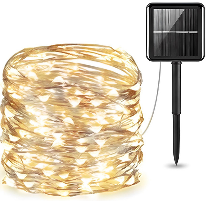 루아즈 태양광 태양열 경관 조명 야외정원등 20m, 전구색