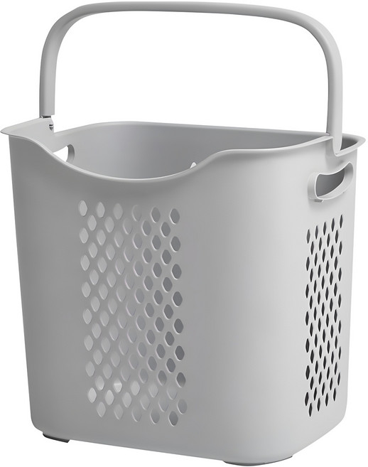손잡이가 편리한 빨래바구니, 그레이