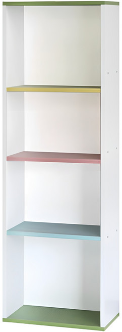 양지가구 공간박스 책장, 오색, 4단