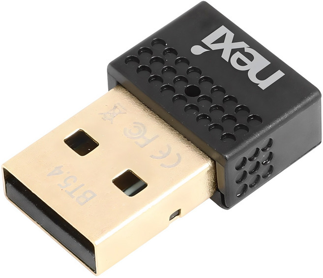 넥시 블루투스 동글 V5.4, NX-BT54, 블랙, 1개