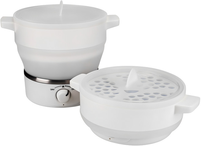 홈플래닛 다용도 접이식 전기포트 110/220V 겸용, SN-3616-A