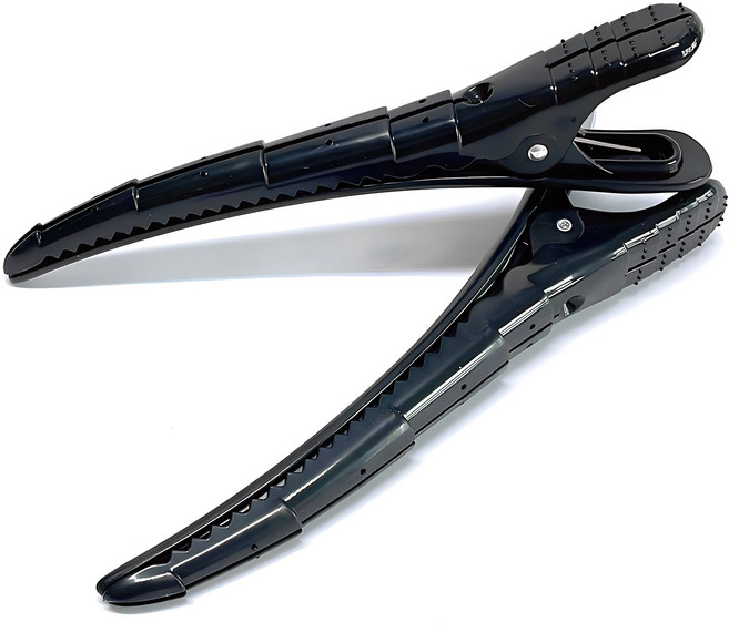 바다가 전문가용 퍼펙트 헤어클립 2p, 블랙, 1개