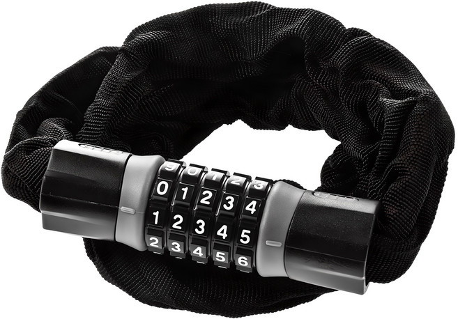 코멧 스포츠 강력한 사슬 자전거 자물쇠 1.2M, 블랙, 1개