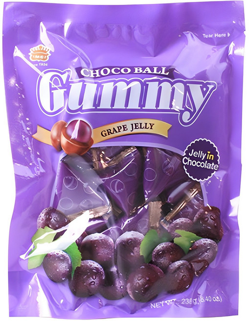 이메이 구미초코볼 포도맛, 238g, 1개