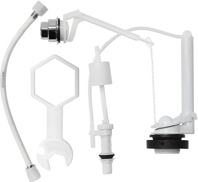 미리내 양변기 부속 측면 버튼 + 조립 공구 세트, 혼합색상