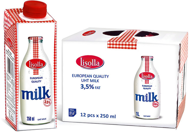 리솔라 멸균우유, 250ml, 12개