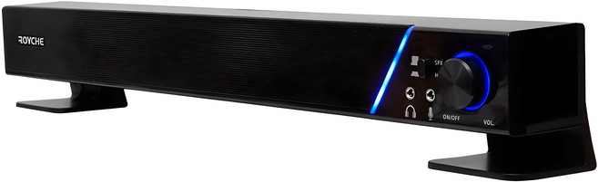 로이체 2채널 멀티미디어 USB 사운드바 스피커, RSB-3000, 혼합색상