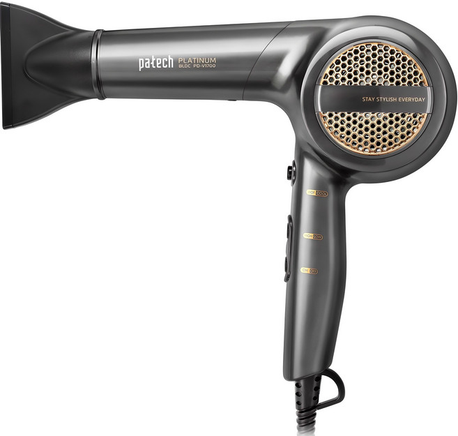 파테크 BLDC 헤어 드라이어 1850W, PD-V1700, 다크실버