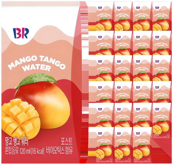 baskiN robbiNs 果汁水芒果探戈飲, 24入, 120ml