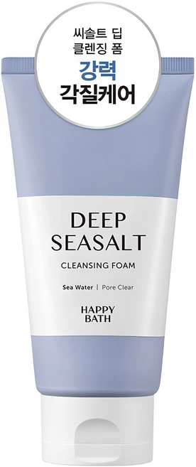 해피바스 퍼펙트 딥 씨솔트 클렌징폼, 150g, 1개 - 쿠팡