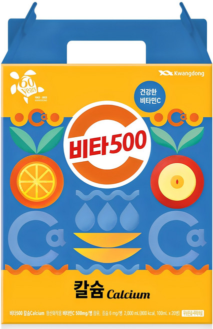 비타500 칼슘 음료, 100ml, 20개