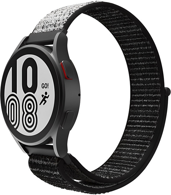 신지모루 갤럭시워치 호환 경량 스포츠 밴드 스트랩, 블랙그레이, 1개