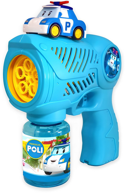 ROBOCAR POLI 波力 自動吹泡泡槍, 藍色(Poli), 1個
