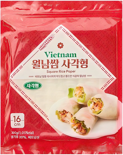 사각형 월남쌈, 300g, 1개