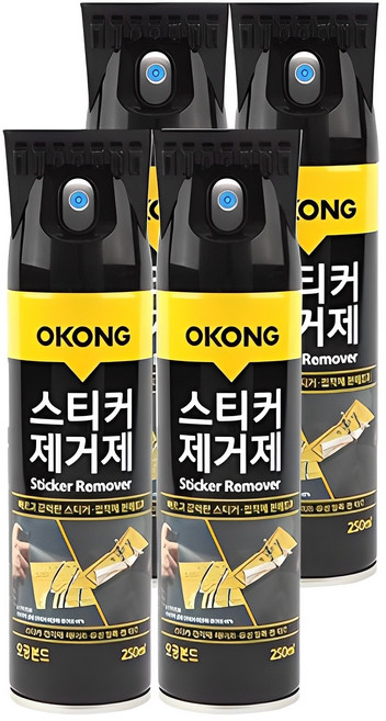 오공 스티커 제거제, 250ml, 4개