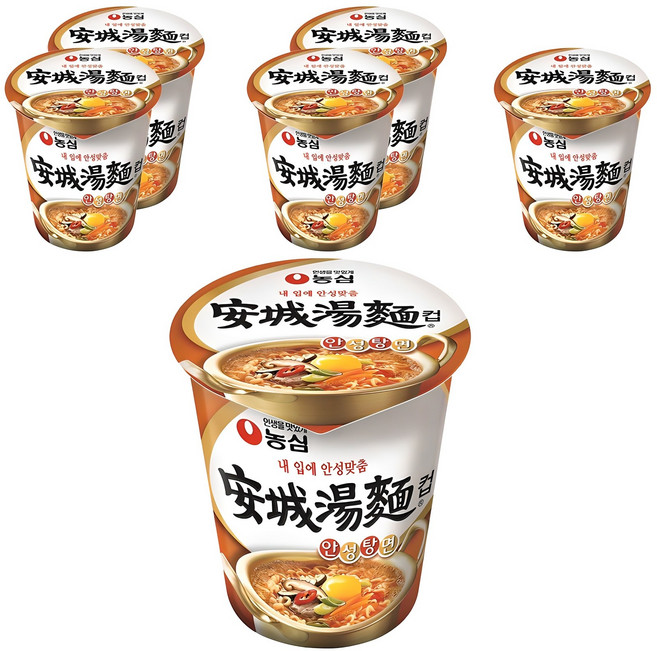 안성탕면 컵 66g, 6개