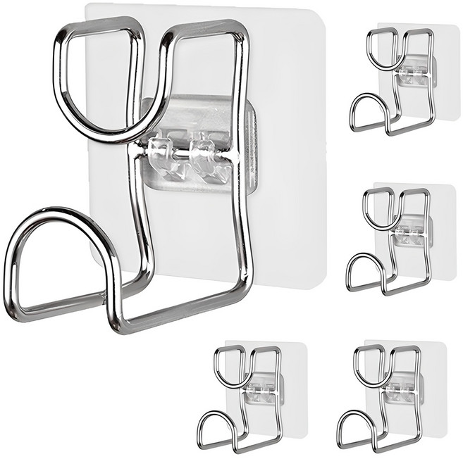 hillo 만능 스테인레스 세면대 접착 걸이, 혼합색상, 5개