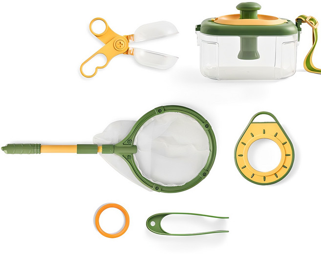 마이리틀타이거 곤충 채집통 + 잠자리채 세트, 1세트