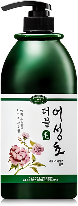더블모 어성초 두피 샴푸 플로럴향, 1L, 1개