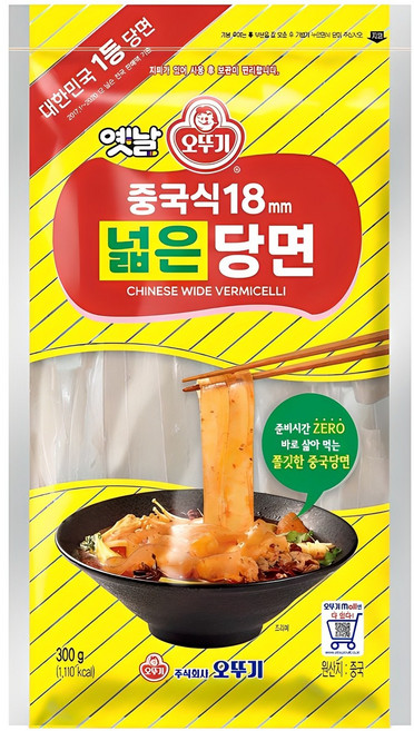 오뚜기옛날 중국식18mm 넓은당면, 300g, 1개