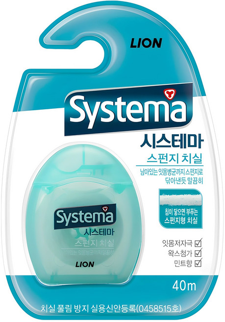 시스테마 스펀지 치실 색상랜덤발송, 1개입, 1개