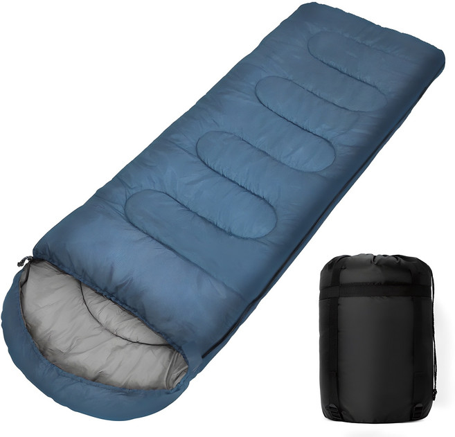 코멧 머미형 사계절용 침낭 220 x 80cm 1950g, 네이비 R, 1개