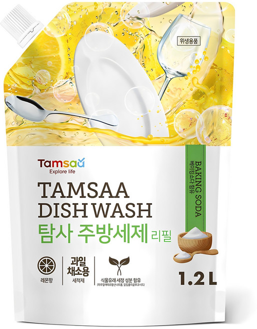 탐사 주방세제 리필, 1.2L, 1개