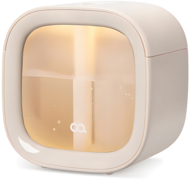 오아 스퀘어 미니 휴대용 초음파 탁상용 무선 가습기, OHM-068BE, 베이지