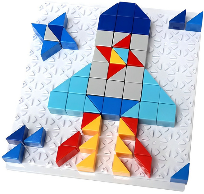 해피타운 토이 브릭스 우주 3D입체퍼즐, 128피스, 혼합색상, 1개