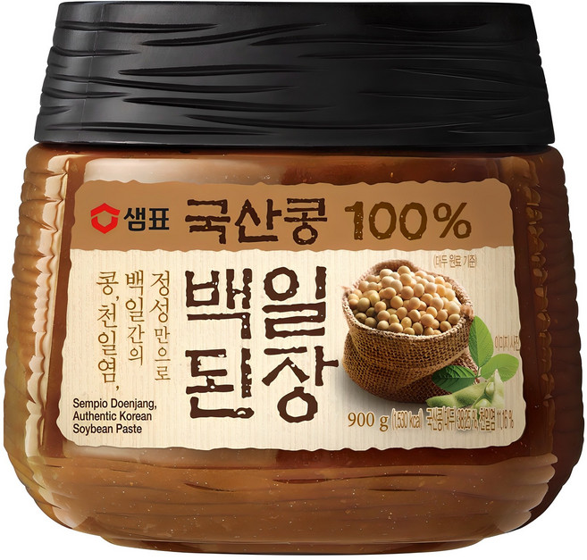 샘표 국산콩 백일된장, 900g, 1개