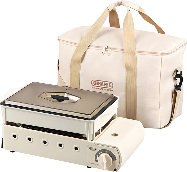 지라프 구이바다 세라믹 에디션 M 가스버너, 아이보리, 1세트