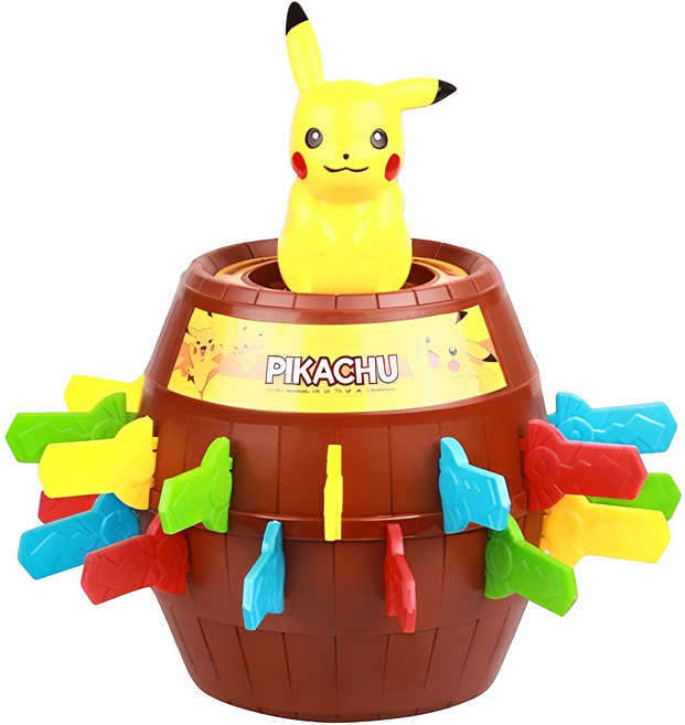 PoKeMoN 寶可夢 皮卡丘造型彈跳海盜桶玩具組, 混色, 1個