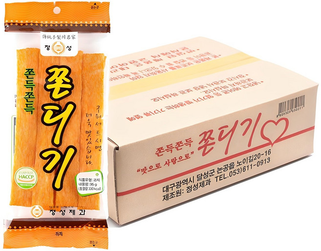 정성제과 쫀득쫀득 쫀디기, 95g, 30개