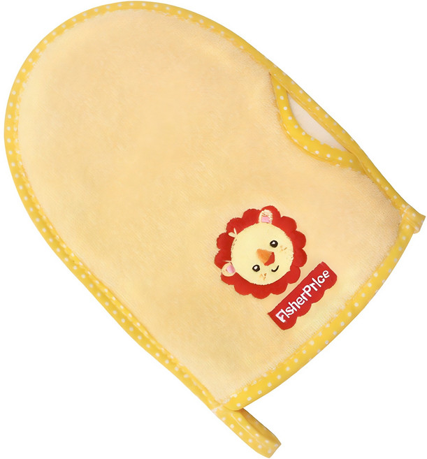 피셔프라이스 손타월 욕실용품, 엘로우, 1개
