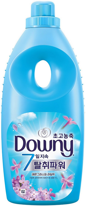 다우니 7일 지속 탈취파워 초고농축 섬유유연제 레몬 그라스와 라일락 본품, 1L, 1개