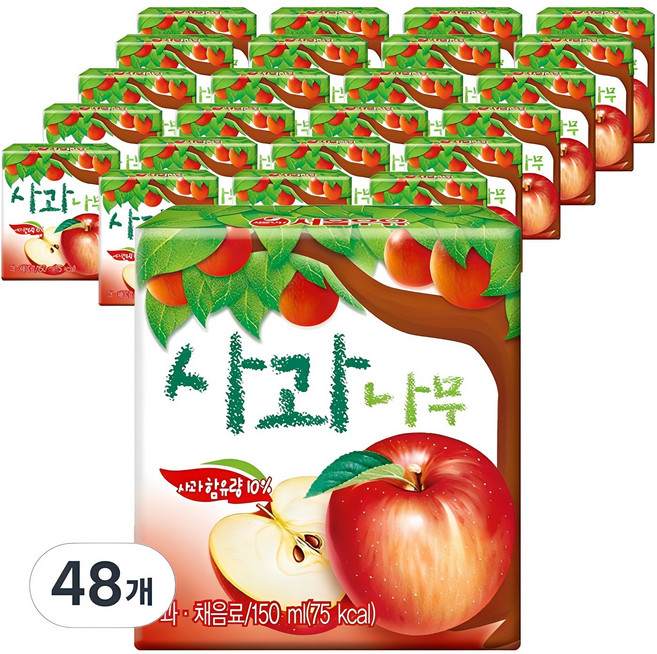 서울우유 사과나무, 150ml, 48개