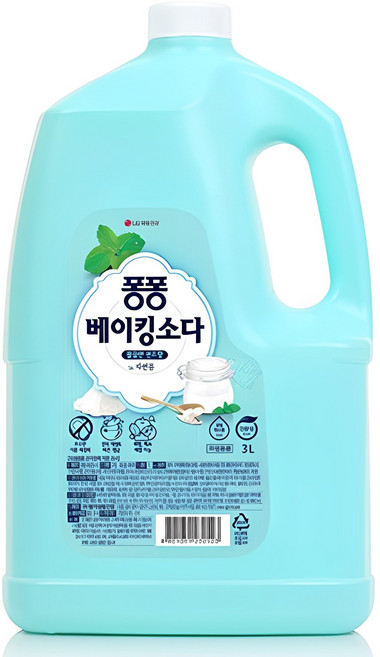 퐁퐁 베이킹소다 깔끔한 민트향, 3L, 1개