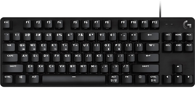 로지텍 G413 SE 기계식 게이밍 유선 텐키리스 키보드, 혼합색상, YU0076