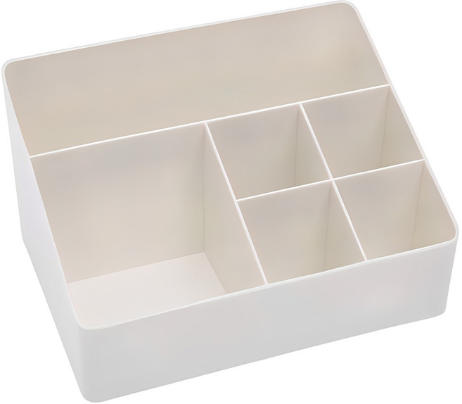 심플 6구 멀티 미니 수납 정리함, 1개, 화이트